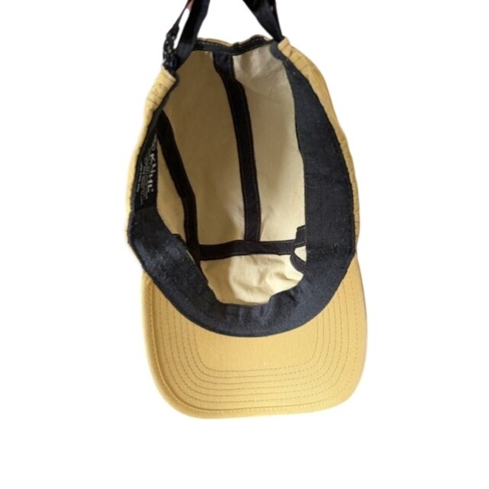 Kuhl Uberkuhl 5 Panel Hat Mens Tan Khaki Cotton Nylon Adjustable Strap Cap EUC - Picture 6 of 6